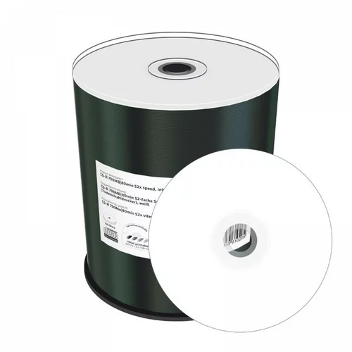 Mediarange CD-R 52x 700MB Full Surface White Printable, 100 kom