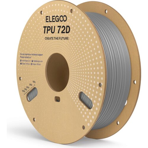 Elegoo TPU 72D Grey - 1,75 mm / 1000 g Slike