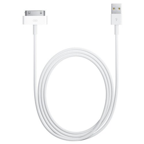 Mobiline Podatkovni data kabel - računalni&amp;scaron;ki polnilec - za Apple iPhone iPad iPod (&amp;scaron;iroki) - beli Slike