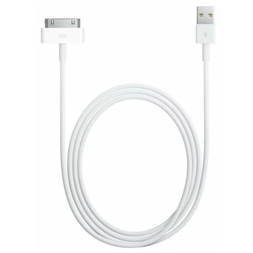 Mobiline Podatkovni data kabel - računalniški polnilec - za Apple iPhone iPad iPod (široki) - beli