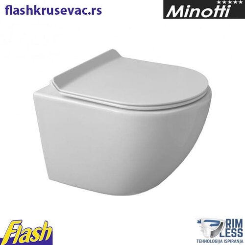 Minotti konzolna wc &amp;scaron;olja sa bide funkcijom - optimo - KSF002 Slike