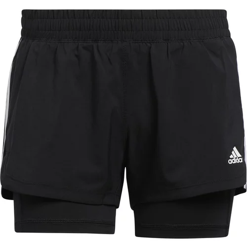 Adidas Ženske kratke hlače PACER 3S 2 IN 1 SHORTS Črna