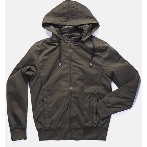 Gemre Green men&amp;#039;s hooded windbreaker Brault Slike