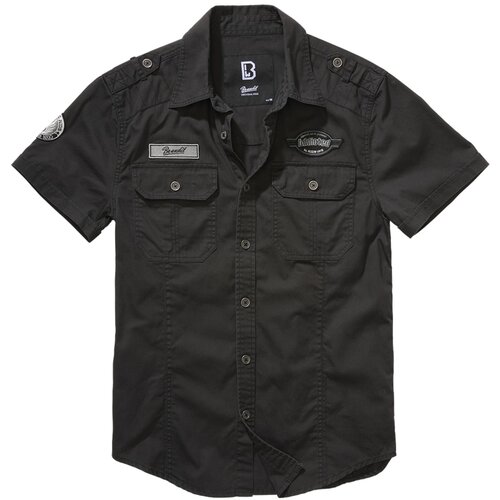Brandit Luis Vintage Shirt Short Sleeve black Slike