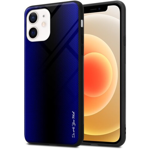Cadorabo Ohi&scaron;je, združljiv z Apple - Stripe Optics v kobaltu vijolični - za&scaron;čitni pokrov iz silikona TPU in hrbta iz kaljenega stekla, (20577212) Cene