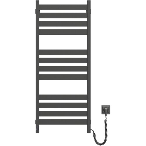  Pe&amp;scaron;kirni radijator za kupatilo sa termostatom LARGO 256W 120x50 cm crna desna Slike