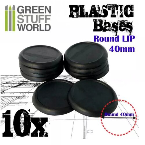Green Stuff World plastic round base 40mm - PACKx10 Slike