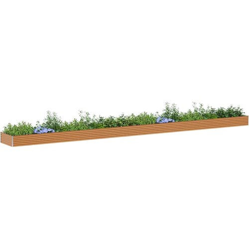  Povi&amp;scaron;ena vrtna gredica 970 x 100 x 36 cm Cinkani čelik Slike