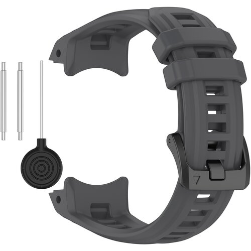 INF Silikonski pa&scaron;ček za uro Garmin Instinct E (40 mm) - grafitno siv, (22064230) Cene