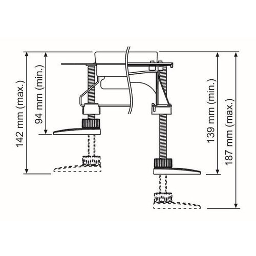Tece 660003 Drainline nogice za tu&amp;scaron; kanaleto Slike