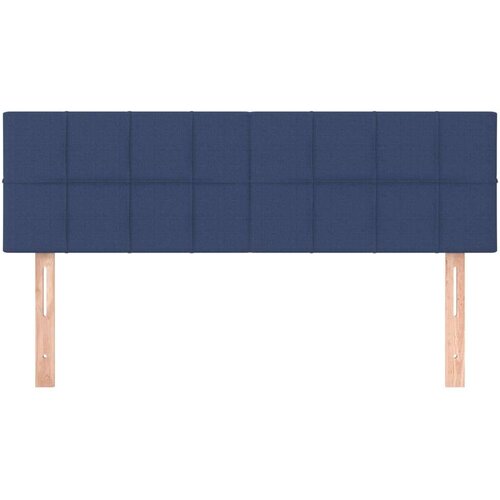  Uzglavlja 2 kom plava 72 x 5 x 78/88 cm od tkanine Slike
