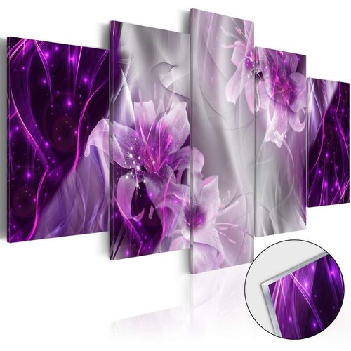  Slika na akrilnom staklu - Purple Utopia [Glass] 200x100 Slike