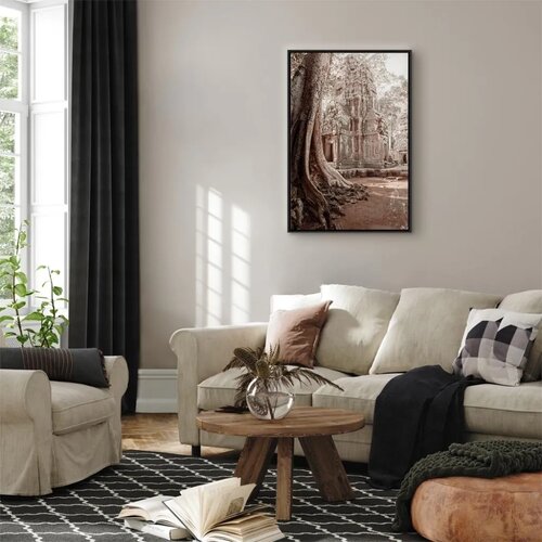  Slika - Ruins of Angkor (1 Part) Vertical 40x60 U crnom drvenom okviru Slike