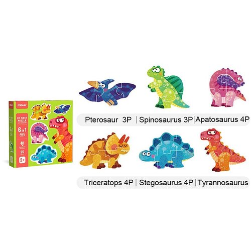  Moje prve puzzle - dinosaur Slike