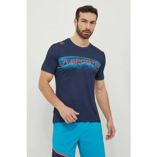 La Sportiva Sportska majica kratkih rukava Horizon boja: tamno plava, s tiskom, P65643643