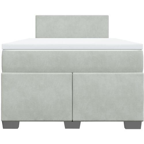 Box spring krevet s madracem svjetlosivi 120x200 cm bar&amp;scaron;unasti Slike