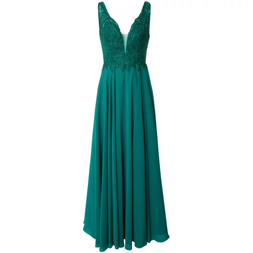 LUXUAR Večernja haljina smaragdno zelena