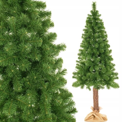 springos UMETNO BOŽIČNO JELKO NA VELIKEM ZELENEM BOROVEM DEBELU 220cm, (21638708) Cene