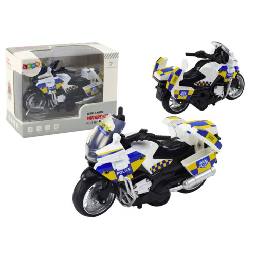 Policijski motocikl s frikcijskim pogonom na baterije, svjetla zvukc Slike