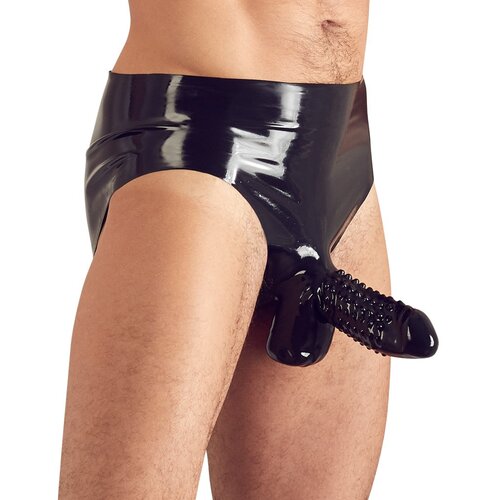 Latex Slip with Penis Sheath 2910420 Black XL Cijene
