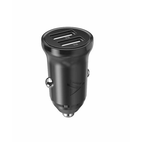 Swissten iPEAX auto punjač CL-01, 2,4A, 12W, 2x USB-A CRNI Slike
