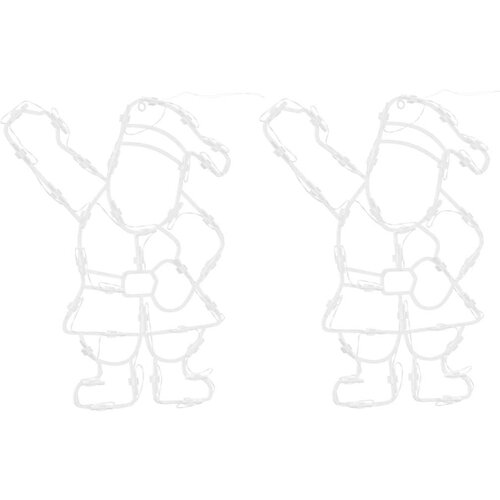 vidaXL Božična razsvetljava Santa Silhouette 2 kosa 35 LEDs Warm White, (22157416) Cene