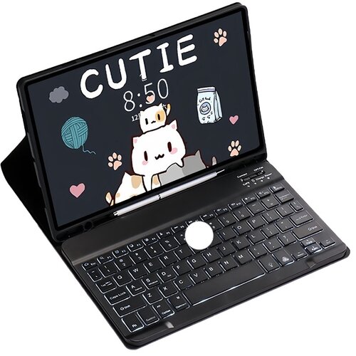 INF Združljivo Črna Osvetljena Bluetooth Tipkovnica za Samsung Galaxy Tab S9/S9 FE/S10 (10.9 palcev), (5000244114) Cene