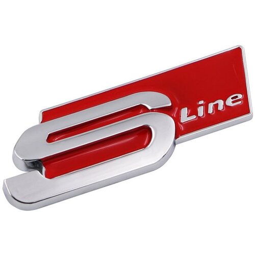  NATPIS METALNI S LINE VELIKI CRVENI Cijene