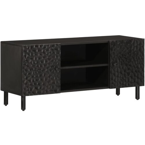 Furnova TV omarica črna 105x33x46 cm trden mangov les, (21924664) Slike