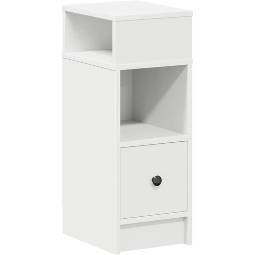 vidaXL Noćni ormarić s ladicom bijeli 25x31x66 cm - Bijela 1 Cijene