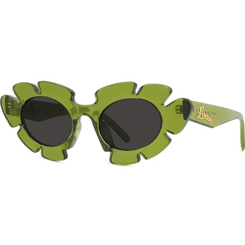 Loewe Curvy Shiny light green Cat Eye Sunglasses ONE SIZE (47) Zelena/Siva Slike
