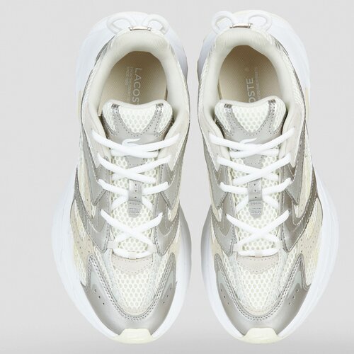 Lacoste Nizke superge L003 Neo Shot Silver Cream Pack Bela Slike