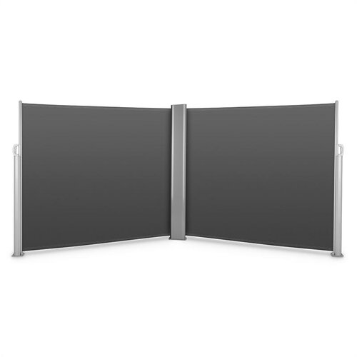 Blumfeldt Bari Doppio 616, antracit, dvokrilna bočna za&amp;scaron;čita, 6 x 1.6 m, aluminij Slike