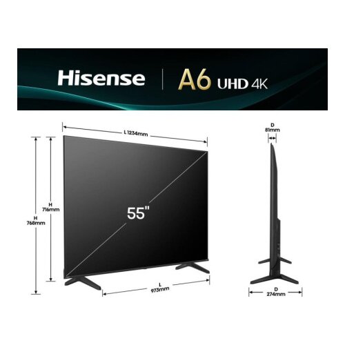 Hisense 55" 55A6Q 4K Cene