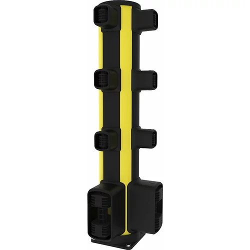 Axelent Kotni stebrič za zaščito pešcev pred trki X-Protect, višina 1160 mm, 8 priključkov, v obliki črke L