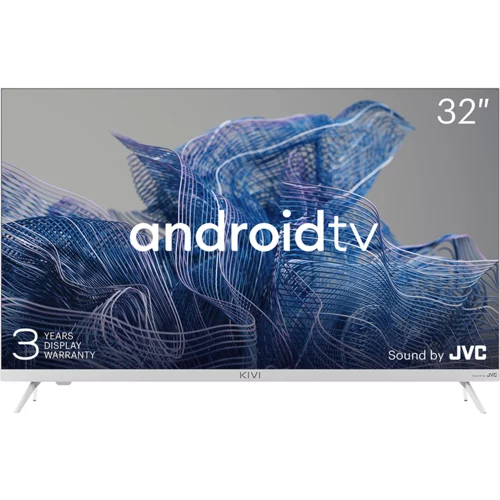  32', HD, Google Android TV, White, 1366x768, 60 Hz, Sound by JVC, 2x8W, 33 kWh/1000h , BT5, HDMI ports 3, 24 months - 32H750NW