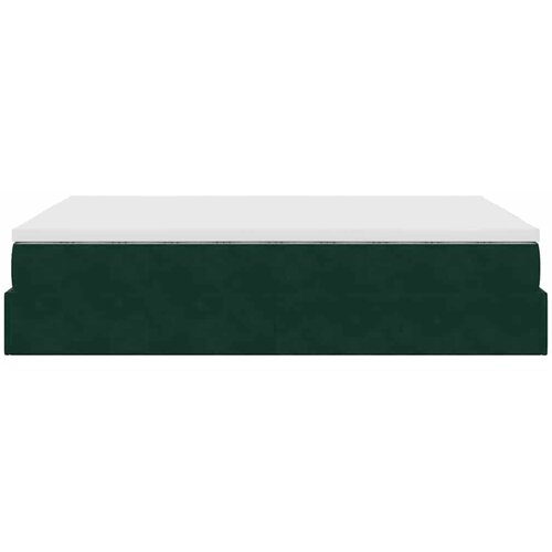  Ottoman krevet s madracem tamnozeleni 140x190 cm bar&amp;scaron;un Slike