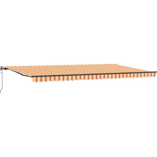 VidaXL Automatska uvlačna tenda žuta i narančasta 600x300 cm Slike