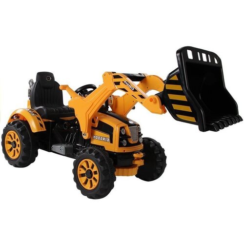 Traktor na akumulator s korpom - žuti Slike