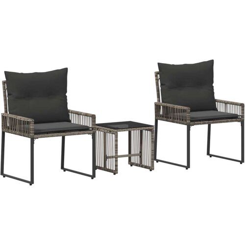  Set vanjskog namje&amp;scaron;taja 7 pcs Siva i tamno siva poliratan Slike