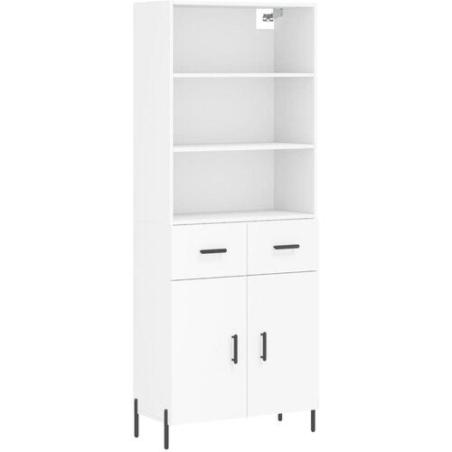 Maison Chic Visoka omara - Komoda - Predalnik bela 69,5x34x180 cm inženirski les, (21721716) Slike