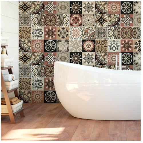 Ambiance Komplet 24 stenskih nalepk Wall Stickers Piura, 10 x 10 cm Cene