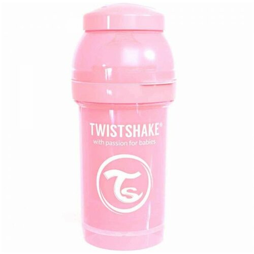Twistshake flašica za bebe 180 ml pastel pink Slike