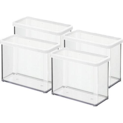 Rotho Komplet visokih posod za hrano LOFT 4x2,1 l bel, (5000378533) Slike