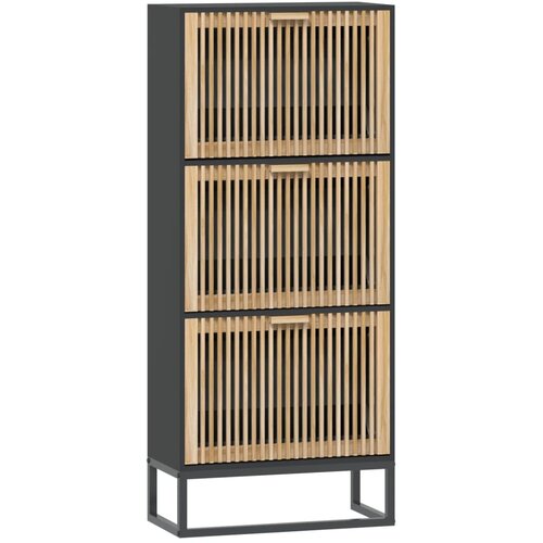 Maison Chic Omarica za obutev - Kopa za čevlje črna 52x25x120 cm inženirski les, (21777366) Cene