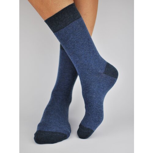 NOVITI Man's Socks SB006-M-06 Navy Blue Slike