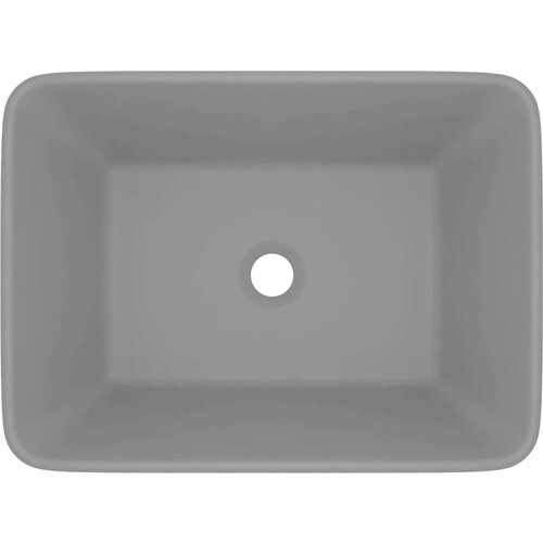 VidaXL Razko&amp;scaron;en umivalnik mat svetlo siv 41x30x12 cm keramičen Slike