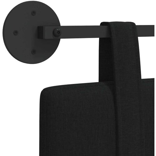  Držeće uzglavlje Zidne Jednobojno Crna 100 x 55 x 5 cm tkanina - Crna 90 cm bez LED svjetla Slike