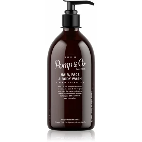 Pomp & Co Hair and Body Wash gel za tuširanje i šampon 2 u 1 1000 ml