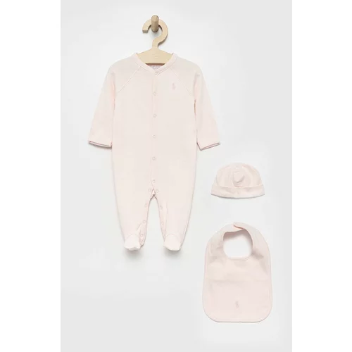 Polo Ralph Lauren Komplet za dojenčka roza barva